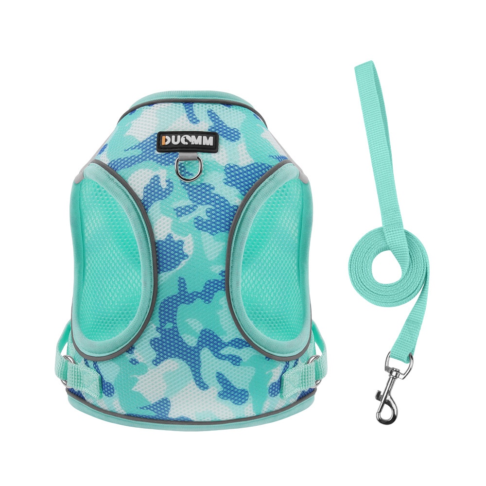 Breathable Camouflage Pet Harness & Leash Set