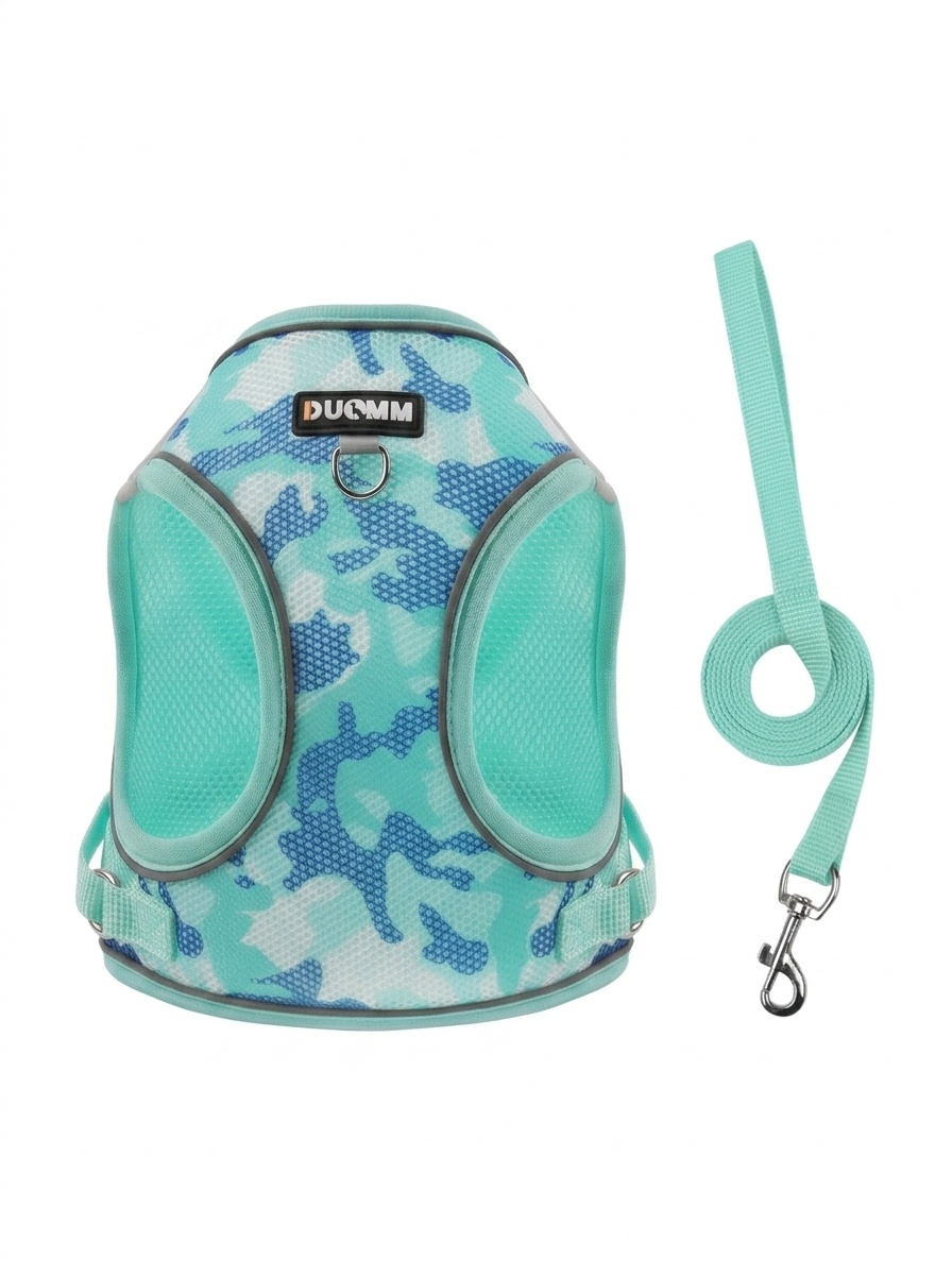 Breathable Camouflage Pet Harness & Leash Set