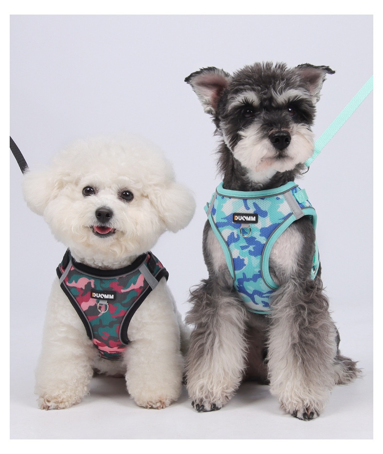 Breathable Camouflage Pet Harness & Leash Set
