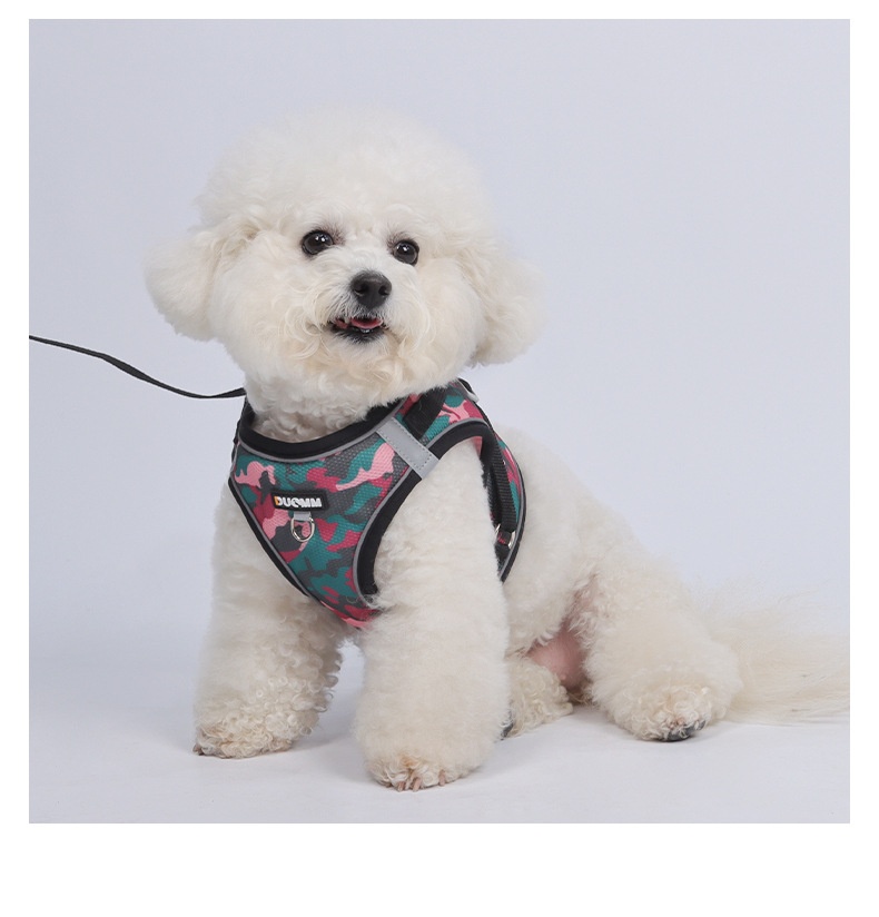 Breathable Camouflage Pet Harness & Leash Set