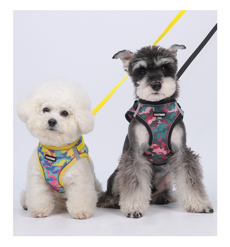 Breathable Camouflage Pet Harness & Leash Set