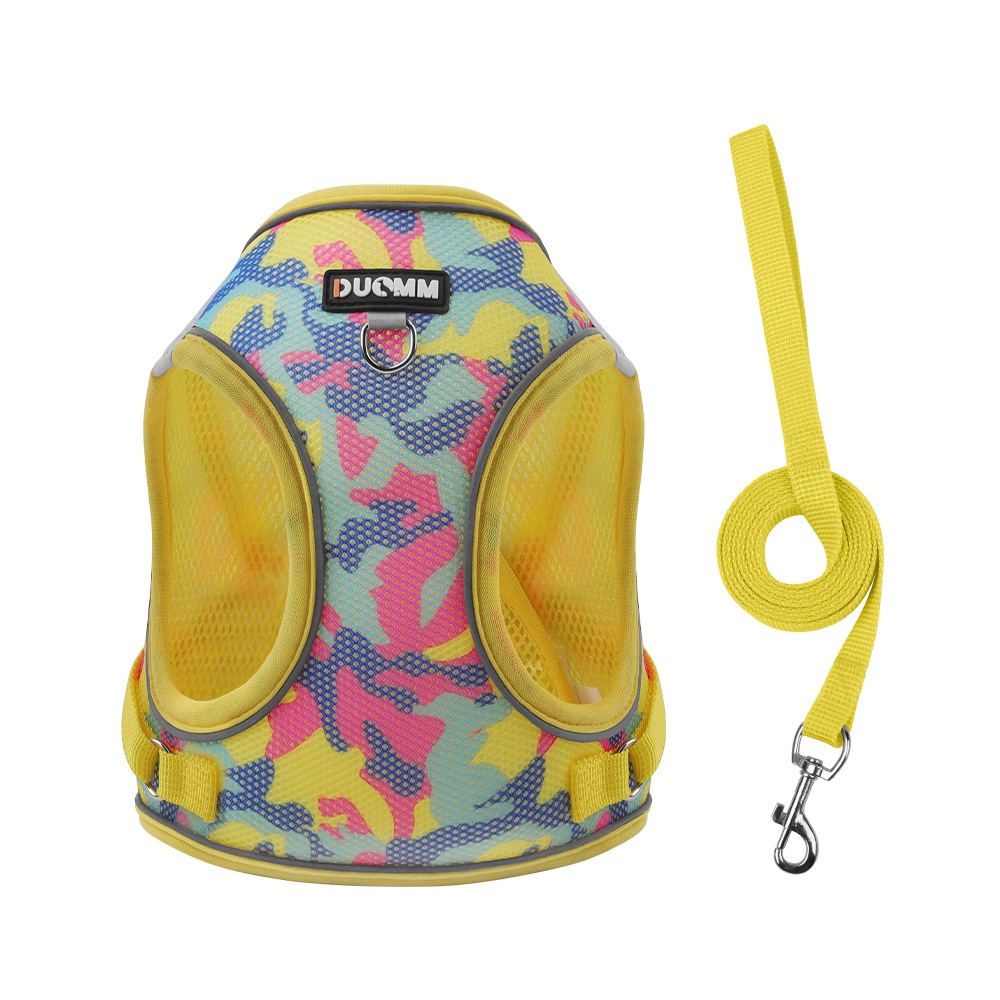 Breathable Camouflage Pet Harness & Leash Set