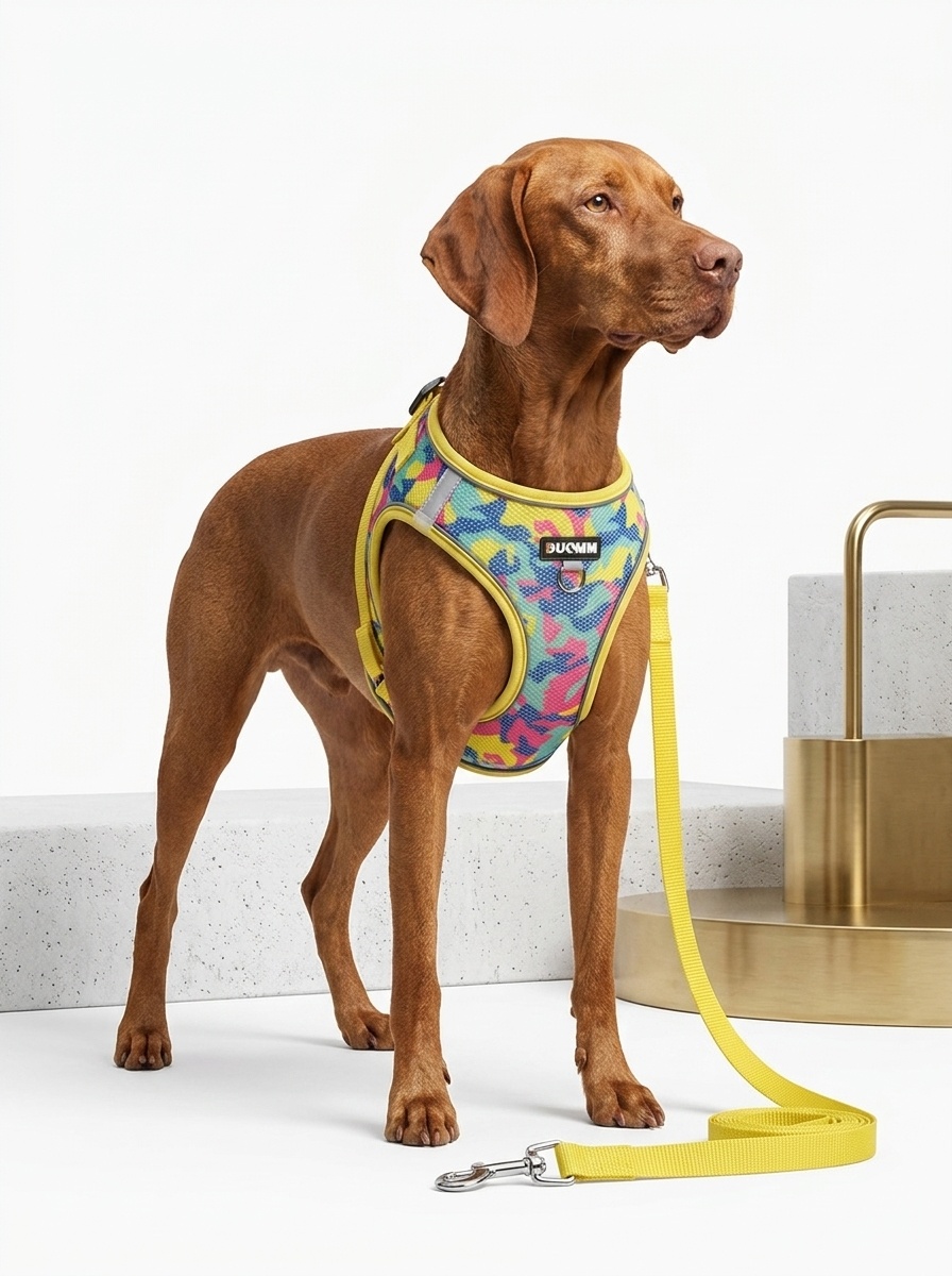 Breathable Camouflage Pet Harness & Leash Set