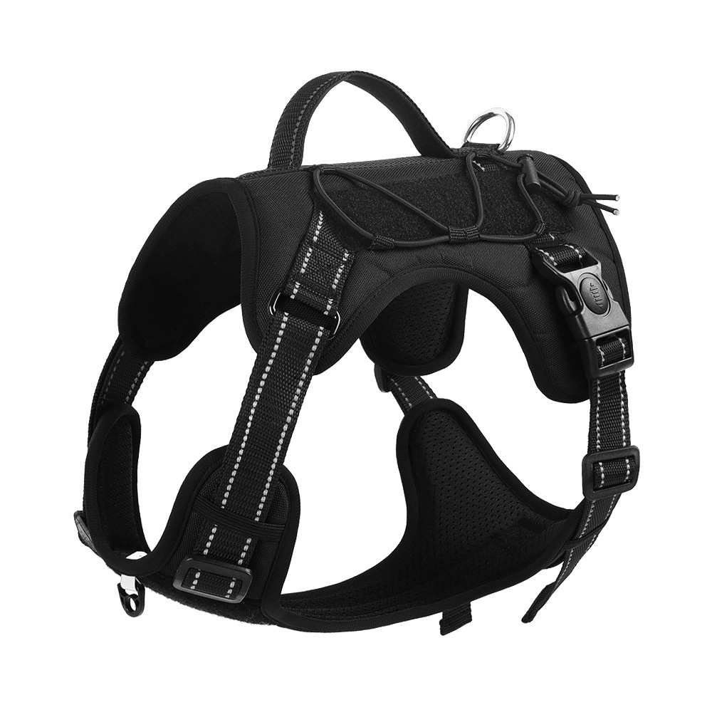 Tactical No-Pull Dog Harness with Leash - Adjustable & Reflective