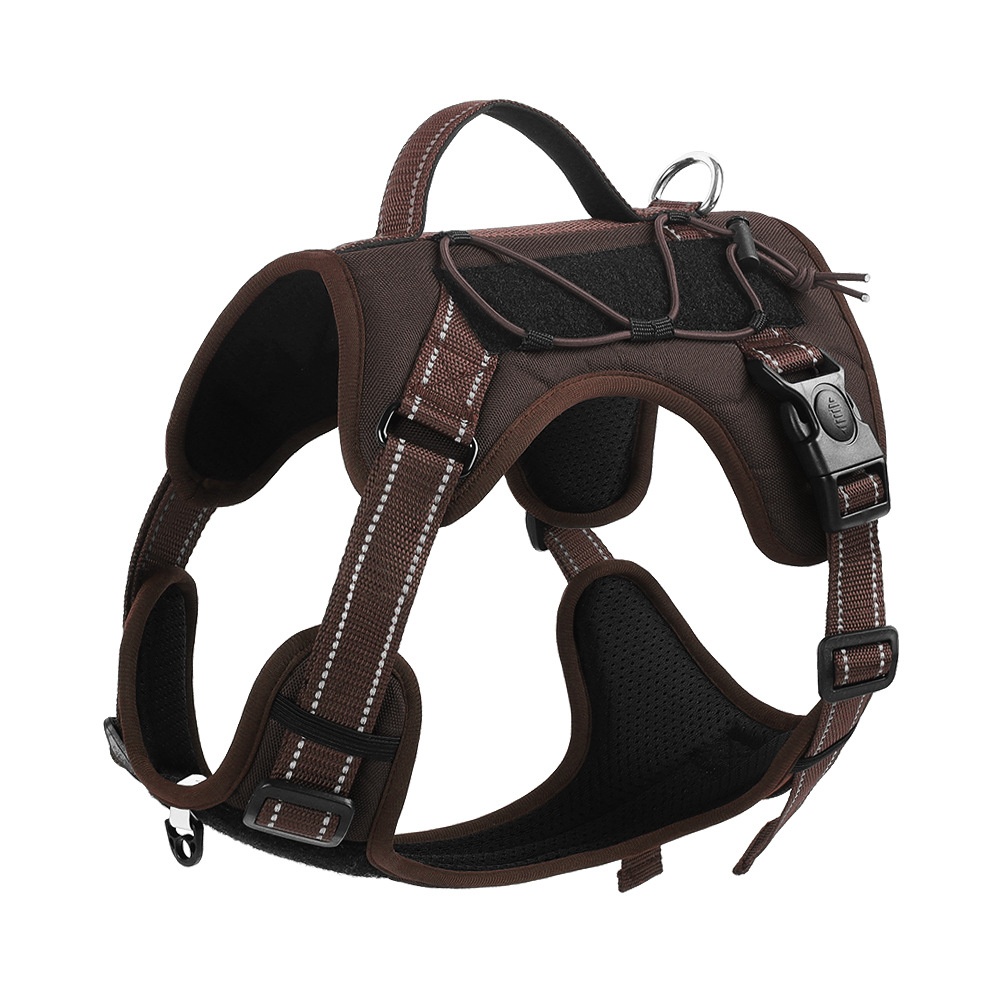 Tactical No-Pull Dog Harness with Leash - Adjustable & Reflective