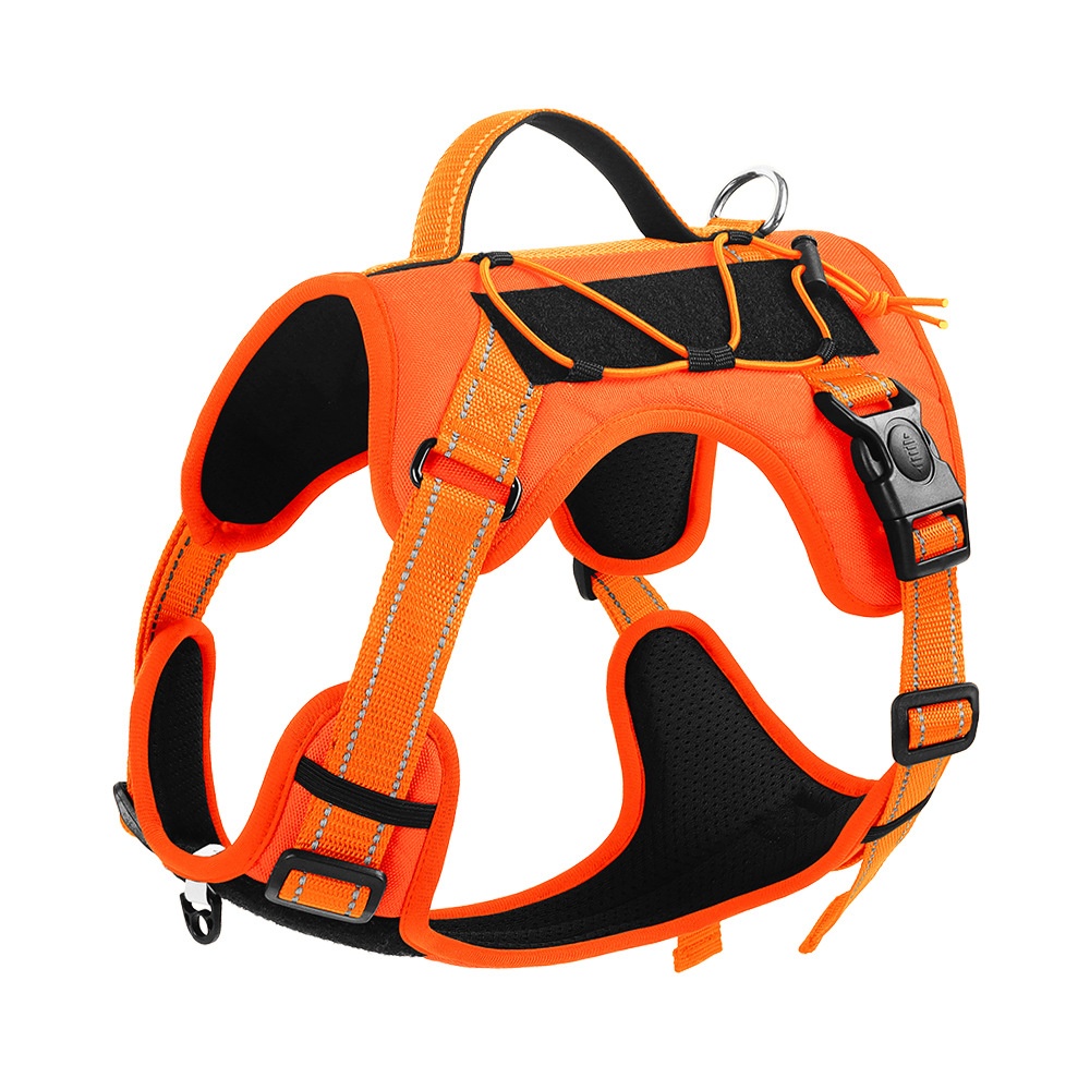 Tactical No-Pull Dog Harness with Leash - Adjustable & Reflective