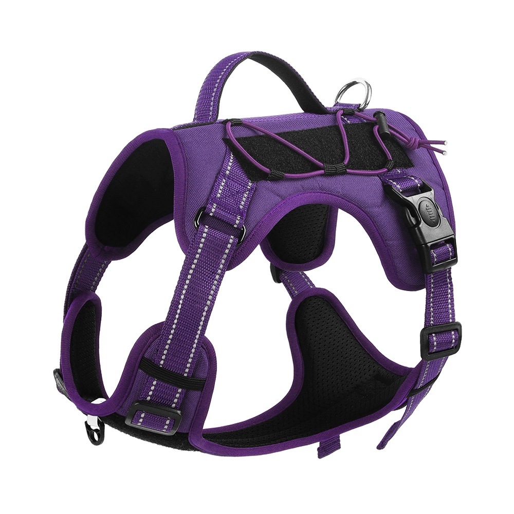 Tactical No-Pull Dog Harness with Leash - Adjustable & Reflective