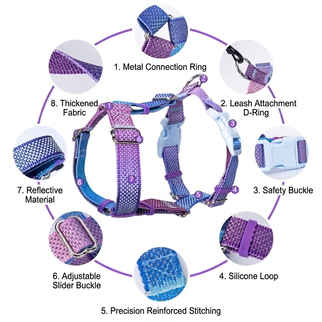 Comfort Fit Reflective Dog Harness - Adjustable No-Pull Design