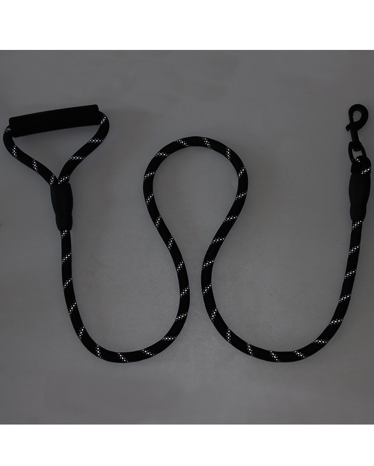 Reflective Rope Dog Leash with Padded Handle for Walking