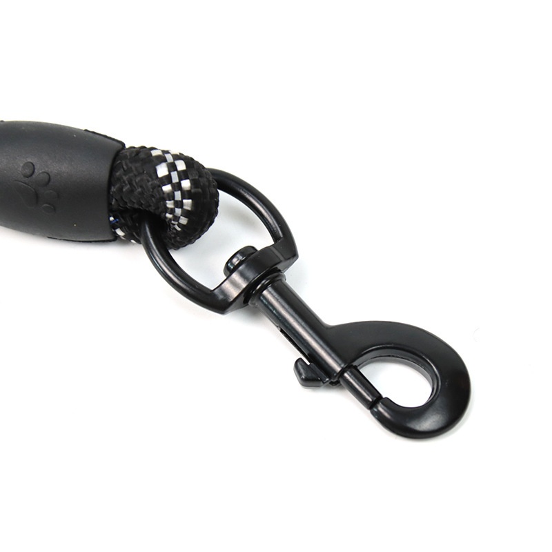 Reflective Rope Dog Leash with Padded Handle for Walking