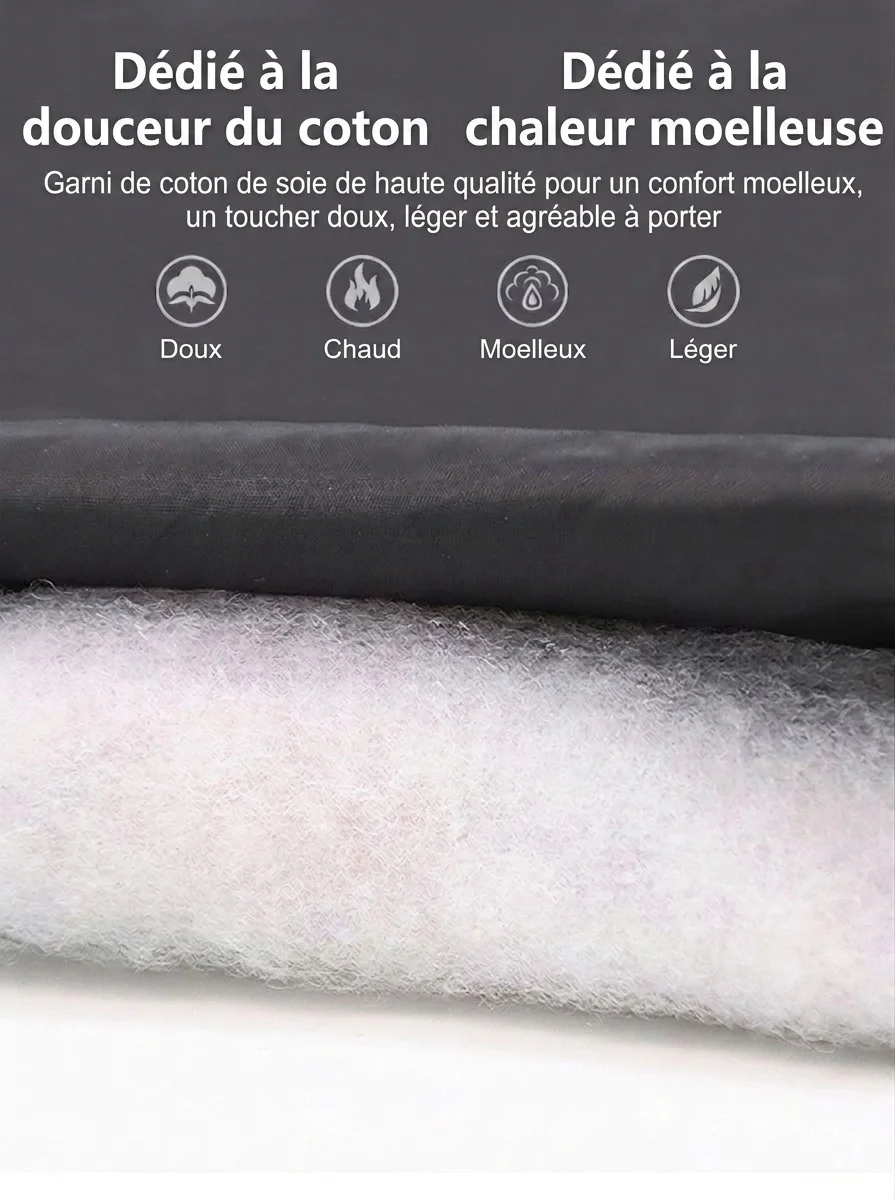 Manteau d'hiver imperméable et réfléchissant pour chien avec harnais intégré