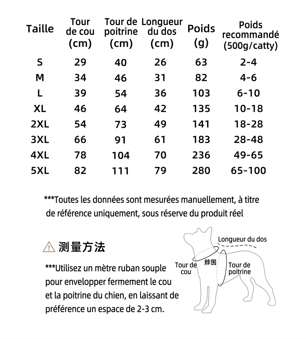 Imperméable réfléchissant pour chien avec capuche et ouverture pour laisse