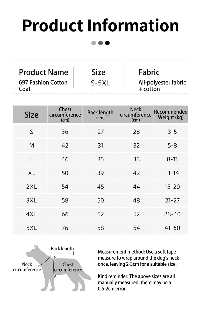 Warm Reflective Dog Winter Coat Jacket with D-Ring Leash