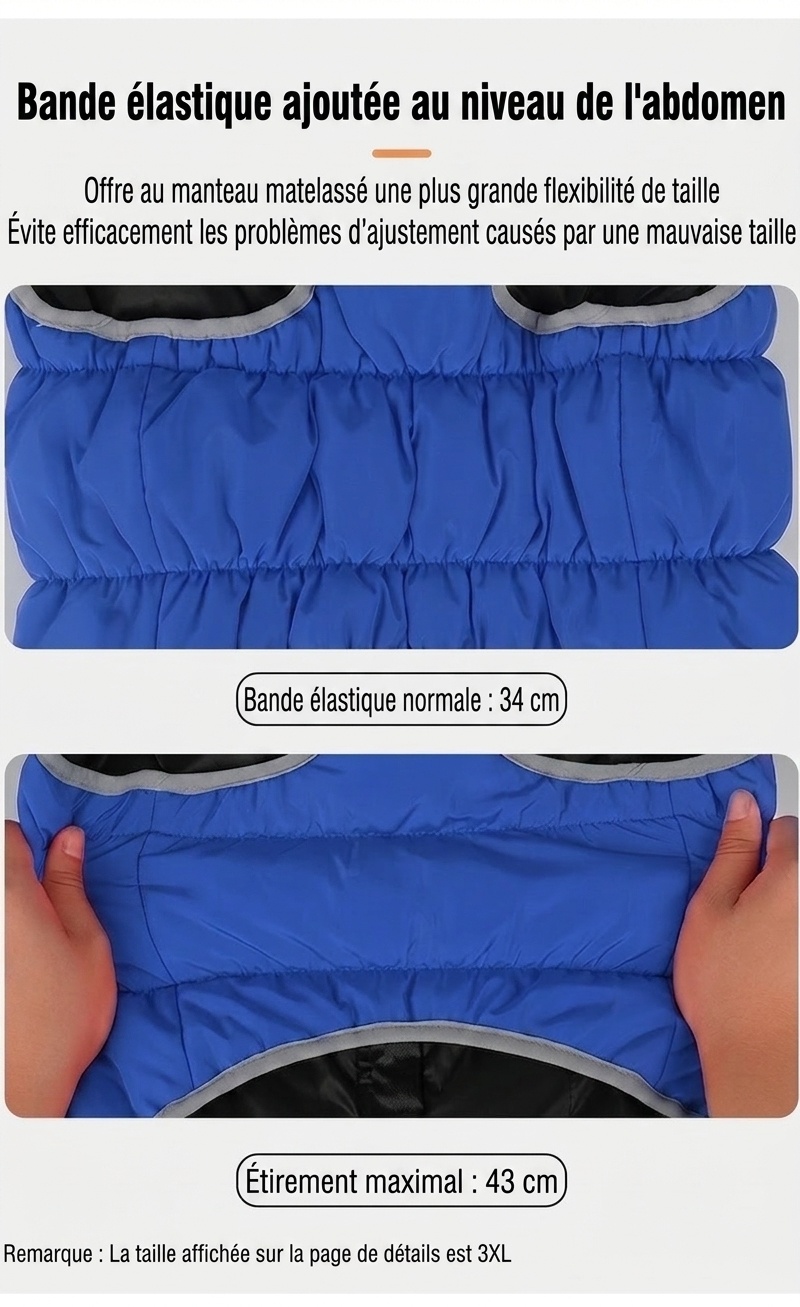 Warm Reversible Dog Puffer Vest - Waterproof Winter Pet Jacket