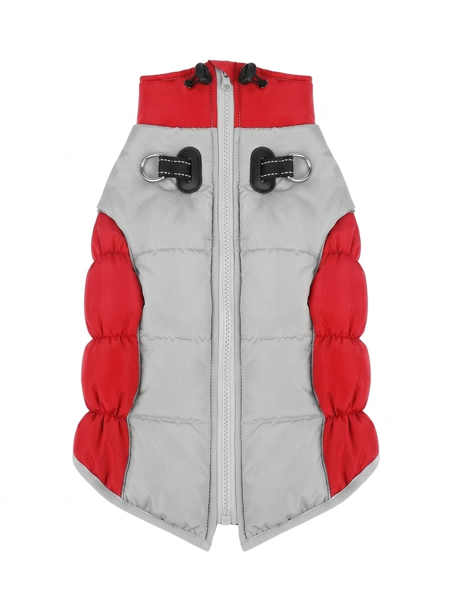 Warm Reversible Dog Puffer Vest - Waterproof Winter Pet Jacket