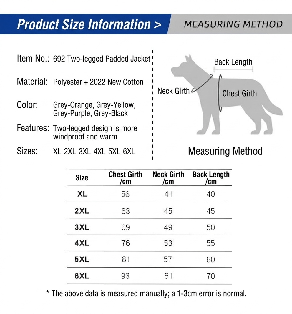 Warm Reflective Dog Winter Coat - Waterproof Pet Jacket