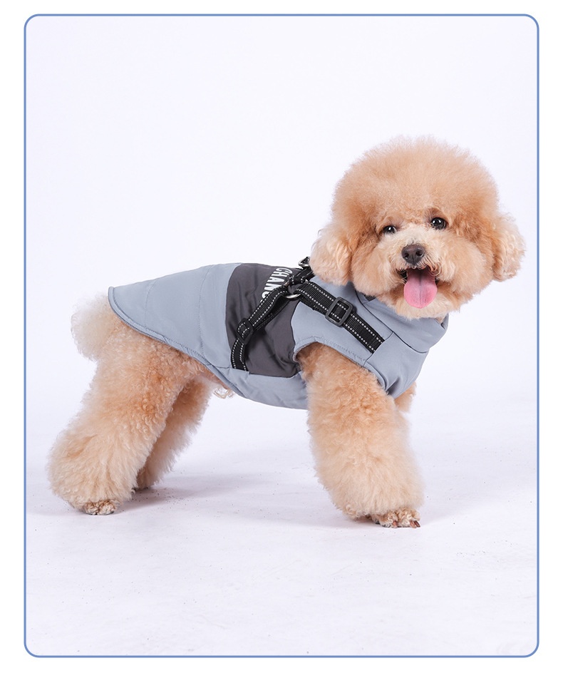 Warm Waterproof Dog Vest Harness for Winter Walks & Training