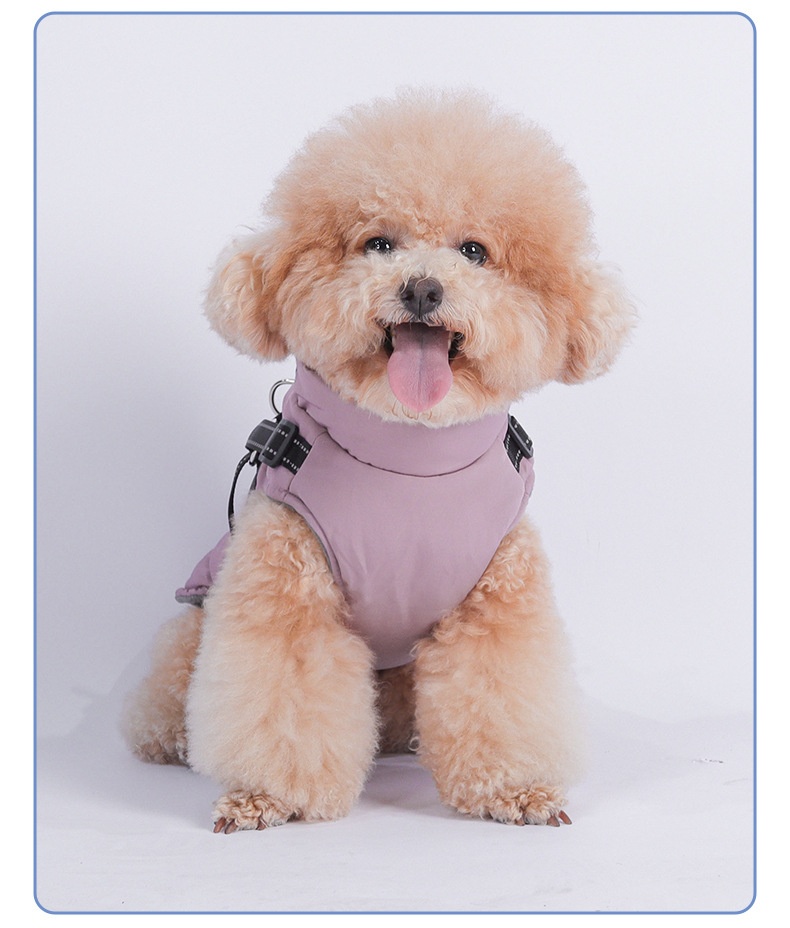 Warm Waterproof Dog Vest Harness for Winter Walks & Training