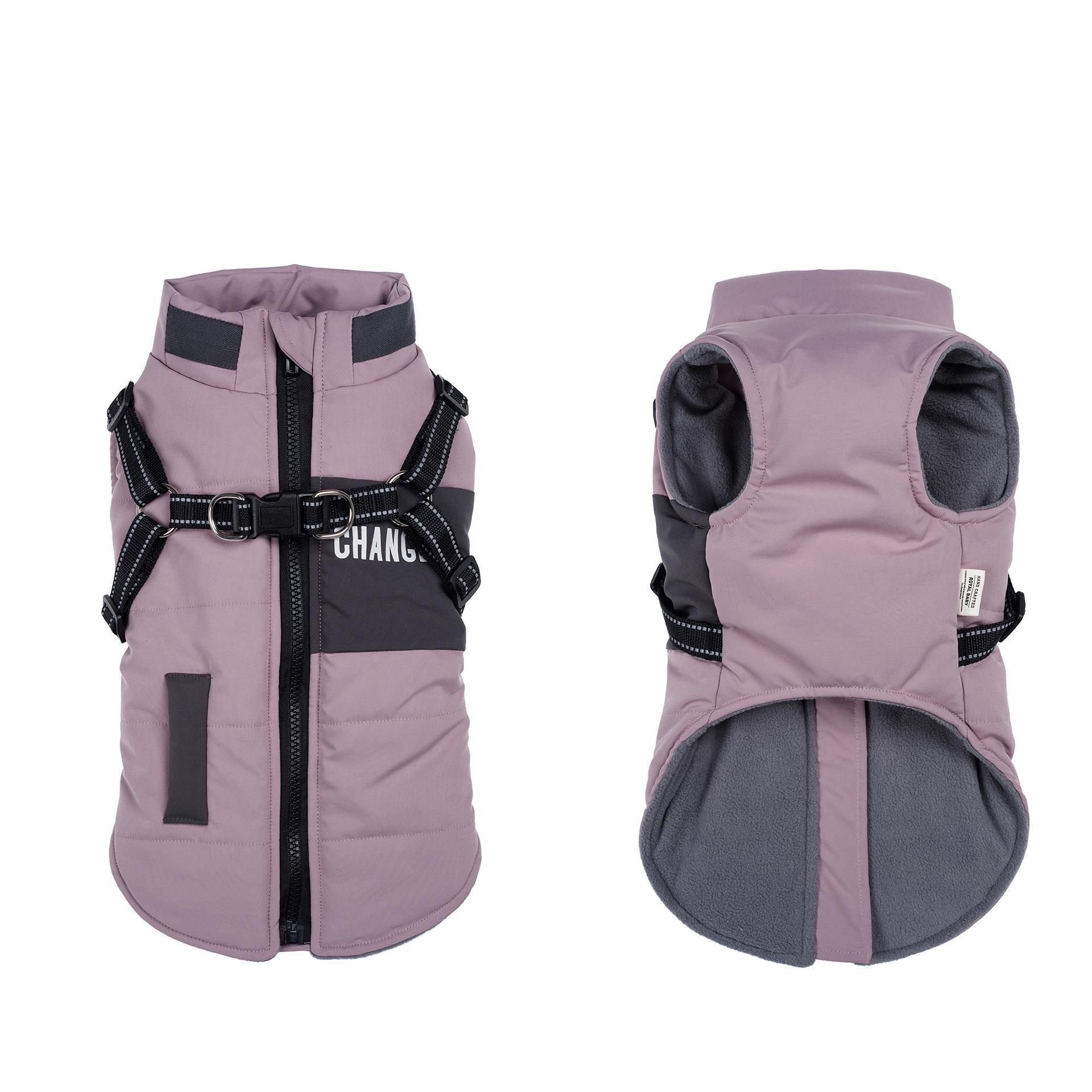 Warm Waterproof Dog Vest Harness for Winter Walks & Training