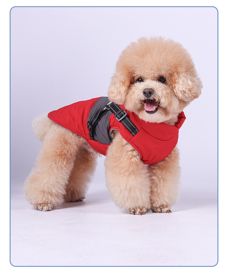 Warm Waterproof Dog Vest Harness for Winter Walks & Training