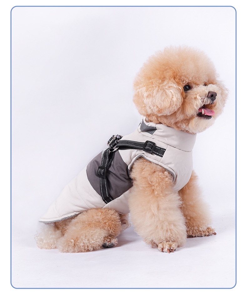 Warm Waterproof Dog Vest Harness for Winter Walks & Training