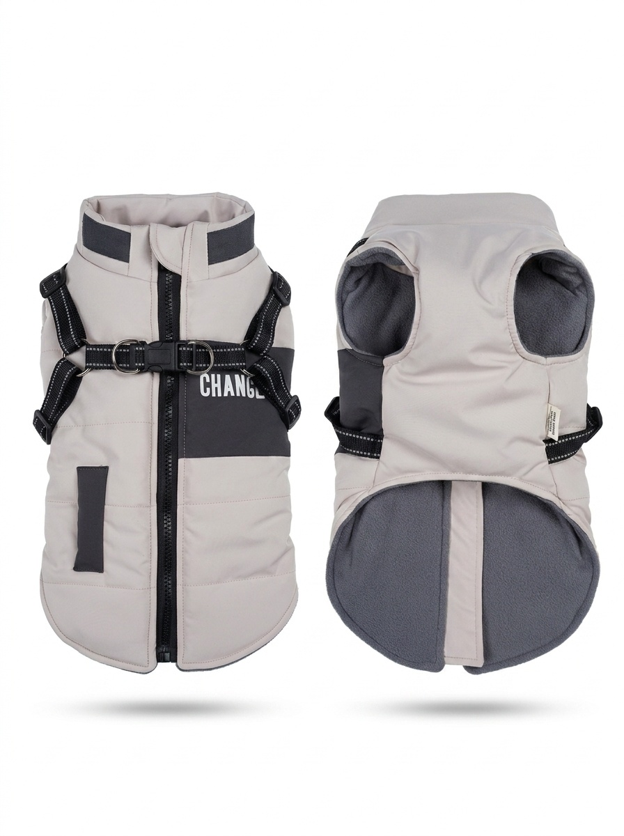 Warm Waterproof Dog Vest Harness for Winter Walks & Training