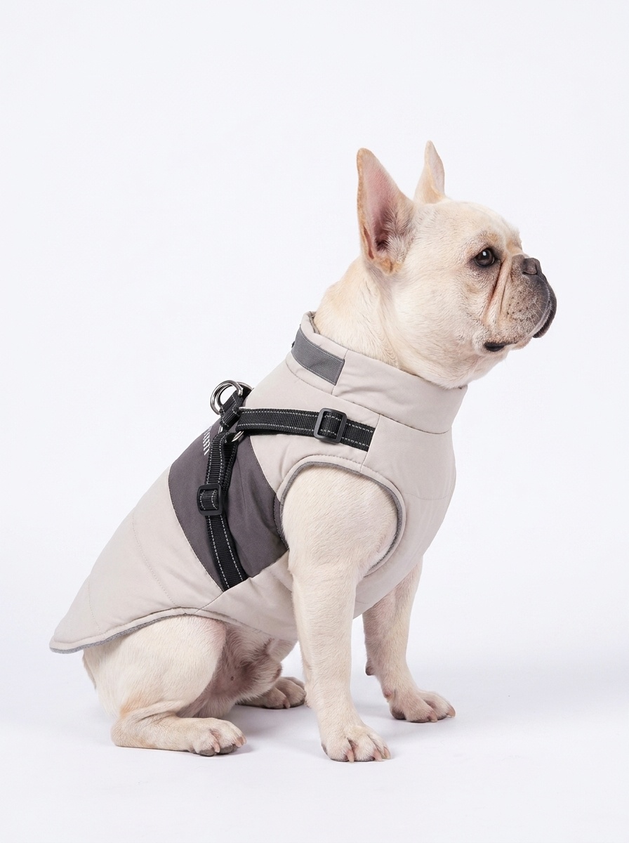 Warm Waterproof Dog Vest Harness for Winter Walks & Training