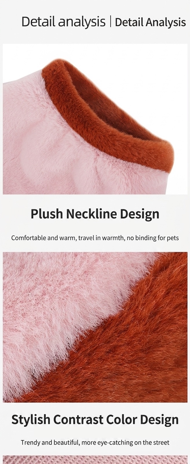 Cozy Pet Fleece Sweater with Bear Embroidery for Cats & Small Dogs