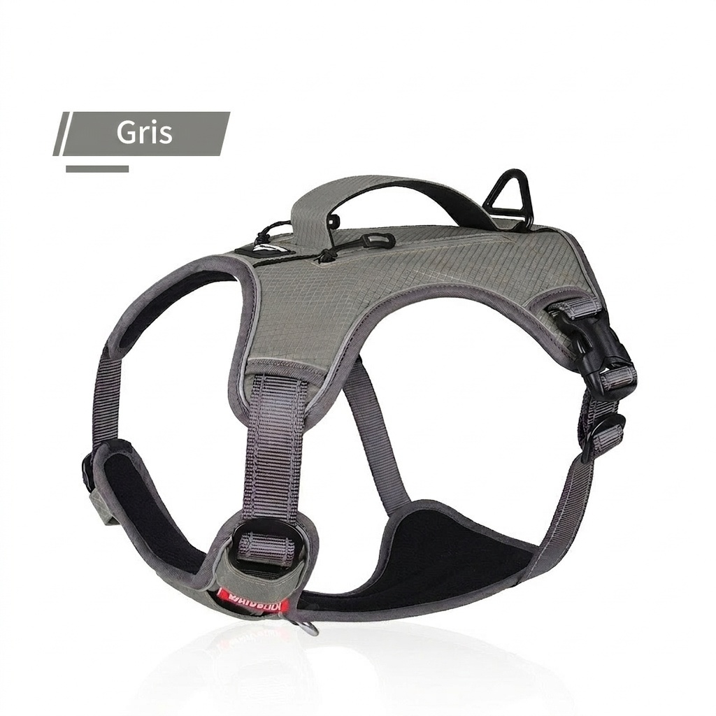 Durable Reflective Dog Harness with Handle & Pockets