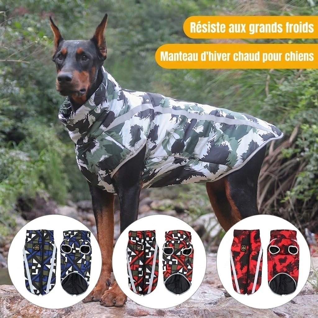 Warm Reflective Waterproof Dog Winter Coat Jacket for Pets