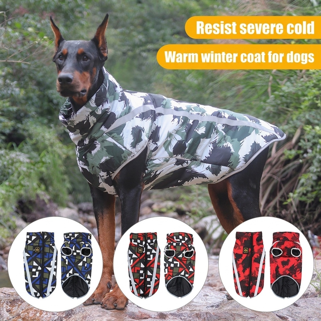 Warm Reflective Waterproof Dog Winter Coat Jacket for Pets