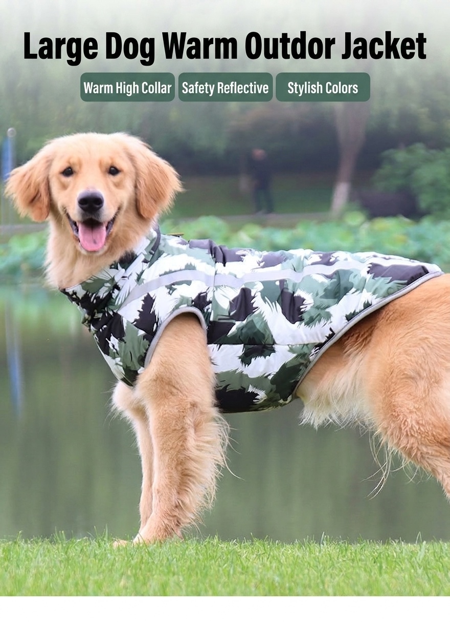 Warm Reflective Waterproof Dog Winter Coat Jacket for Pets