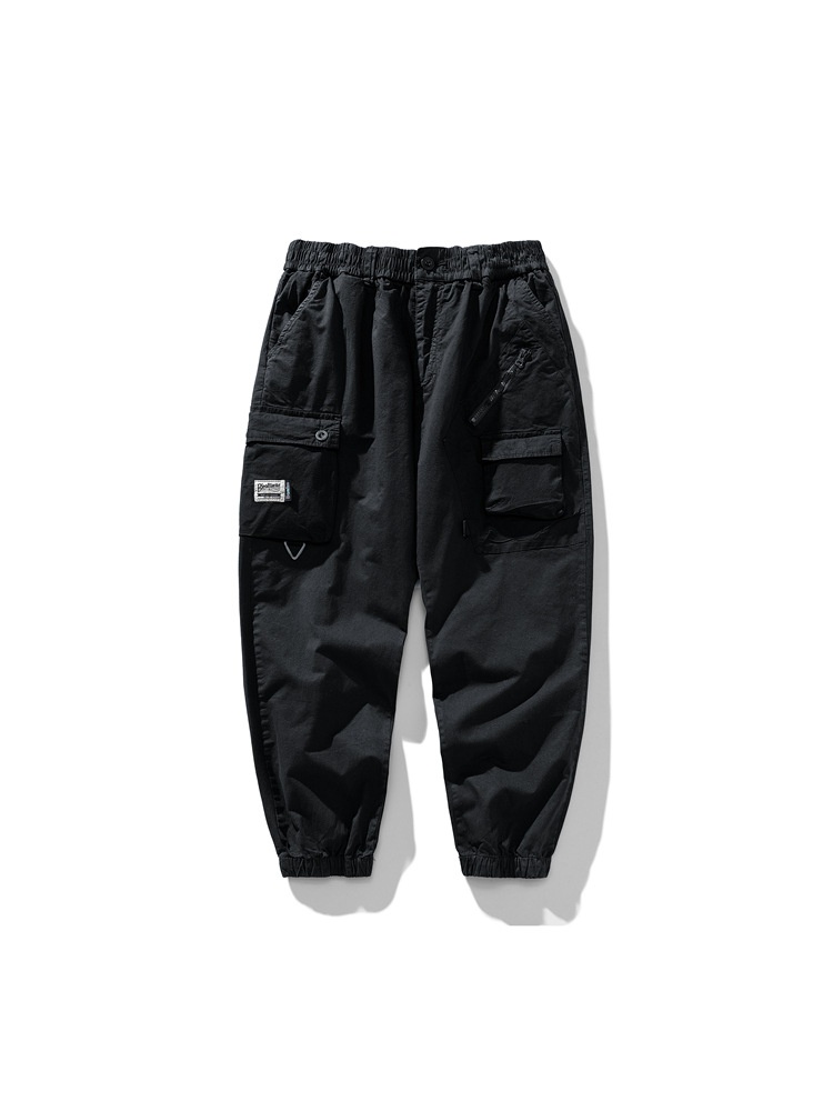 Functional Tapered High Street Men's Cargo Pants for Casual Wear