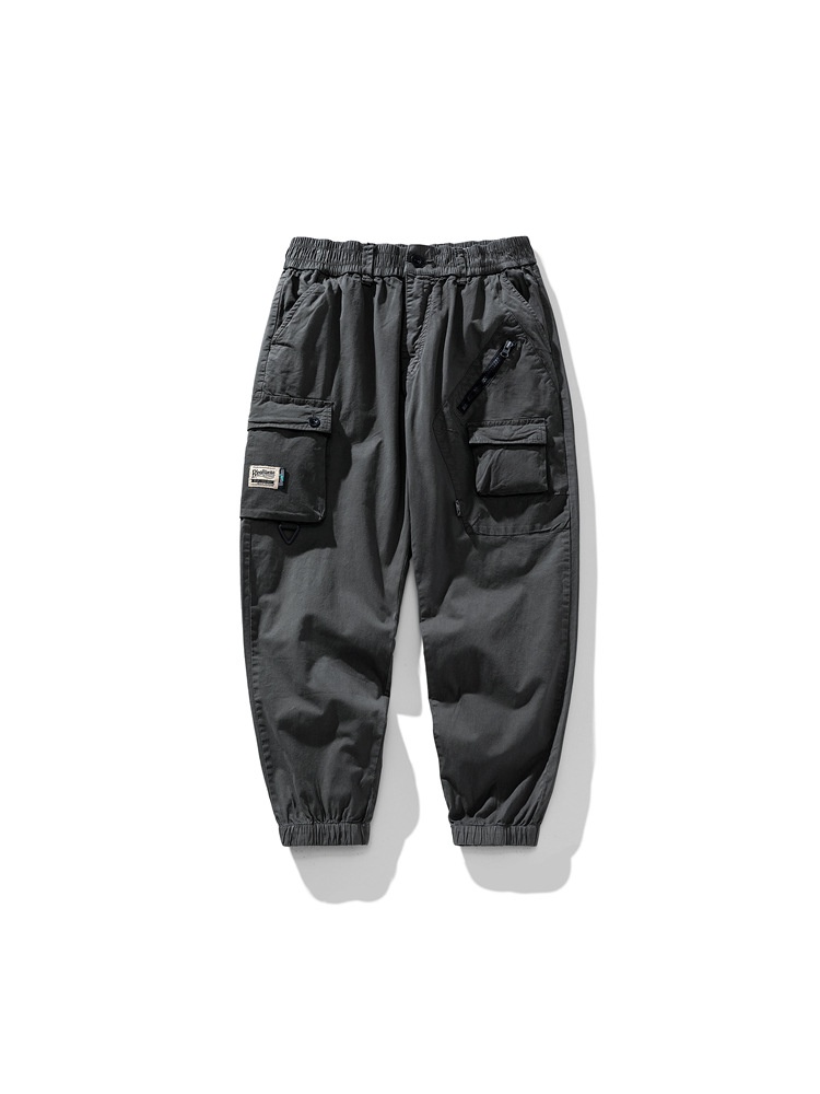 Functional Tapered High Street Men's Cargo Pants for Casual Wear
