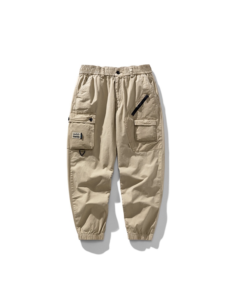 Functional Tapered High Street Men's Cargo Pants for Casual Wear