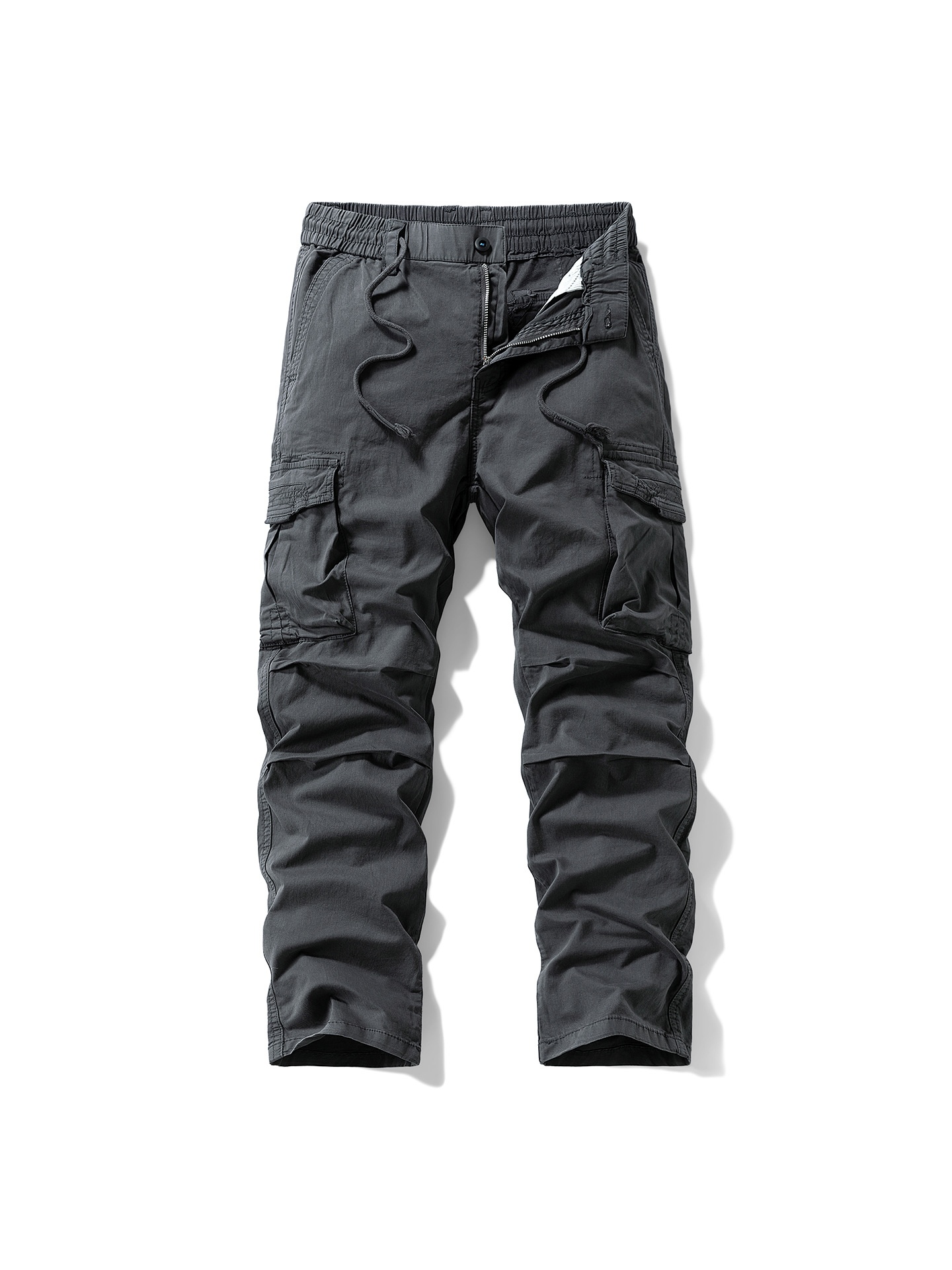 Loose Fit Vintage Straight Leg Men's Cargo Pants for Summer Casual Wear