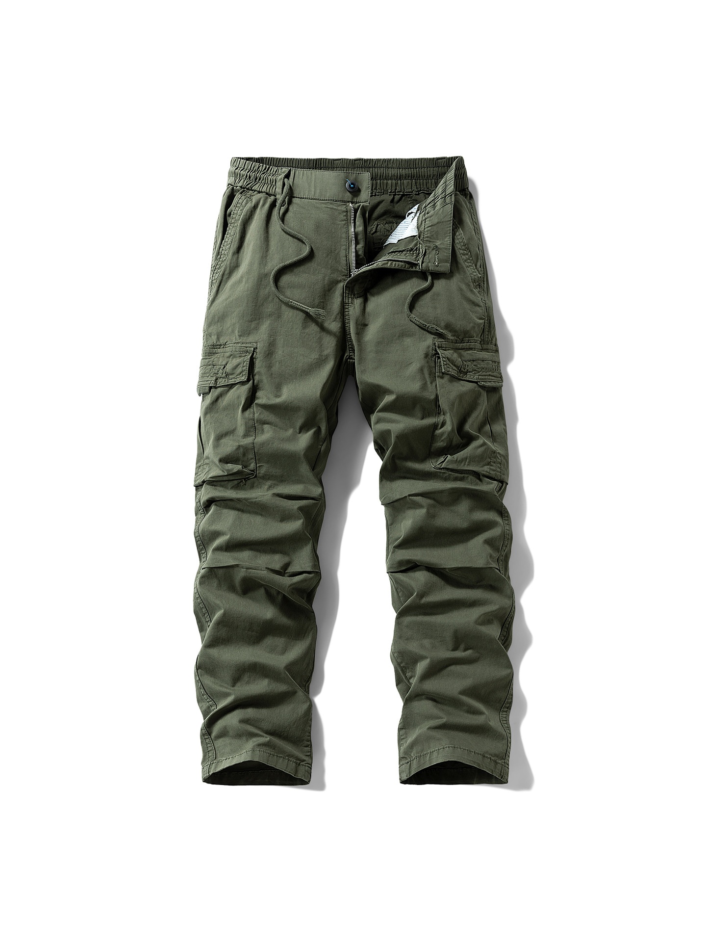 Loose Fit Vintage Straight Leg Men's Cargo Pants for Summer Casual Wear