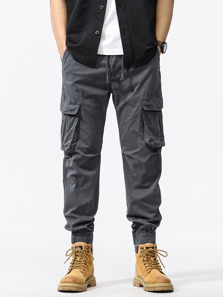 Heavyweight Relaxed Fit Tapered Men's Cargo Pants for Casual Wear