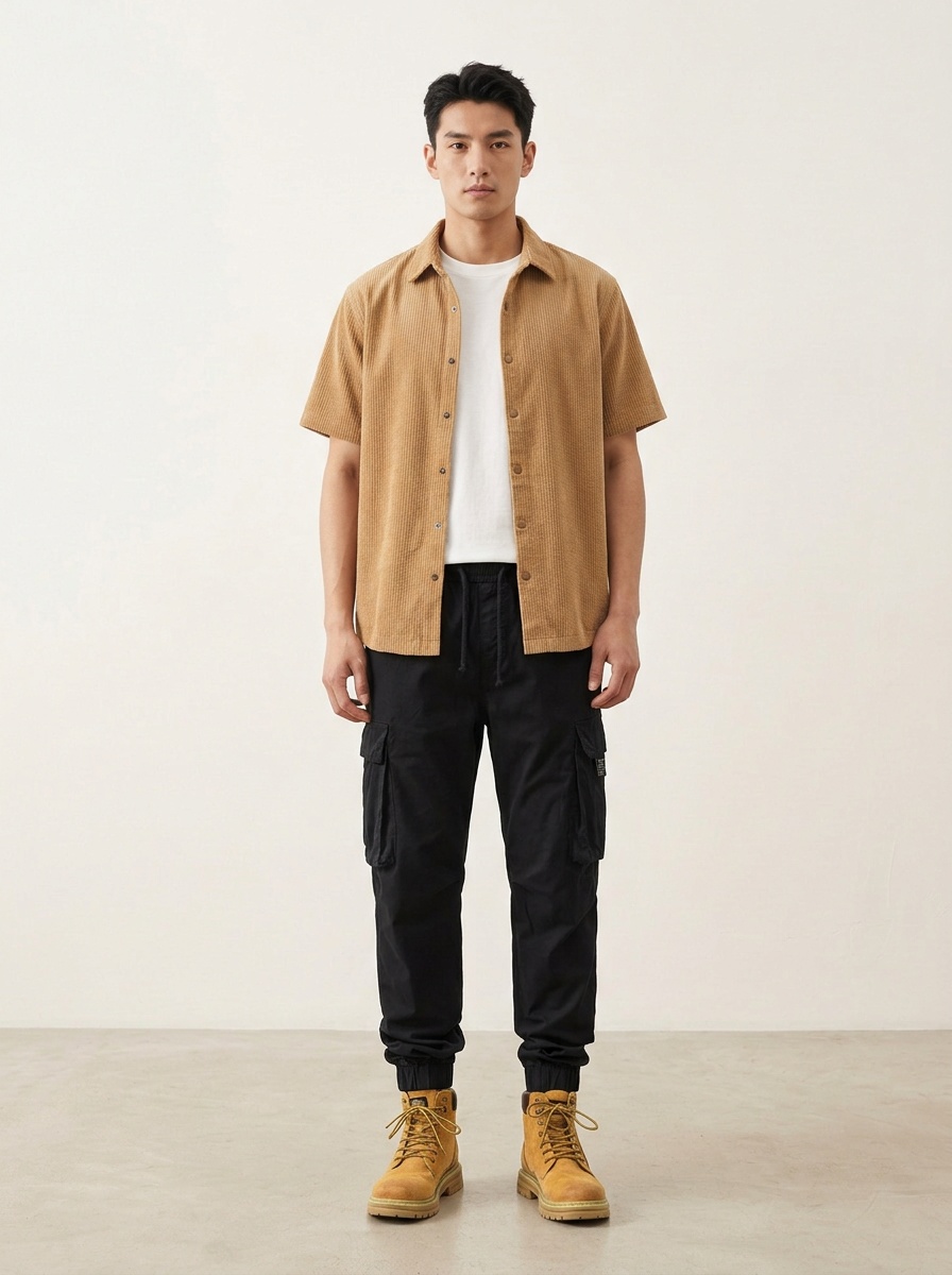 Tapered Fit Multi-Pocket Men's Cargo Pants for Casual Wear