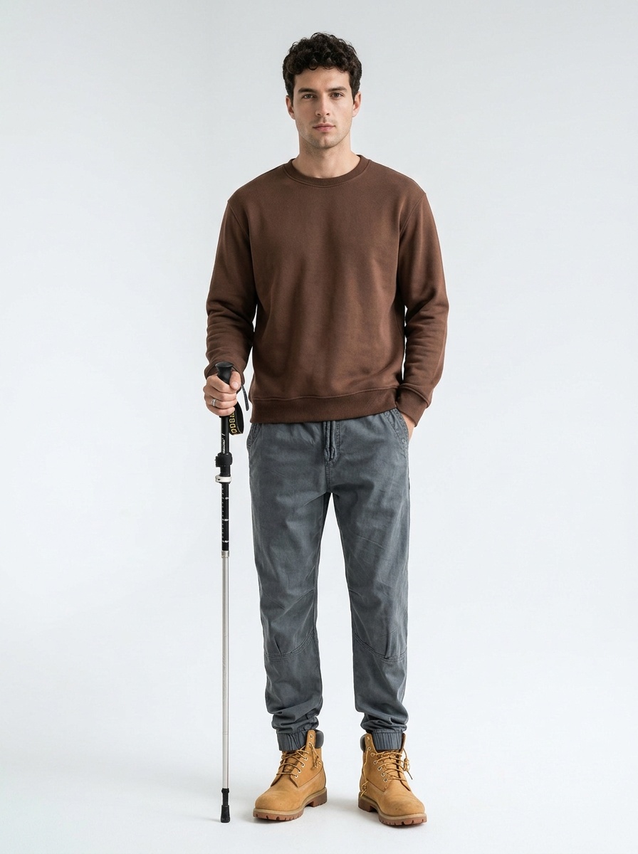 Relaxed Fit Minimalist Drawstring Men's Cargo Pants