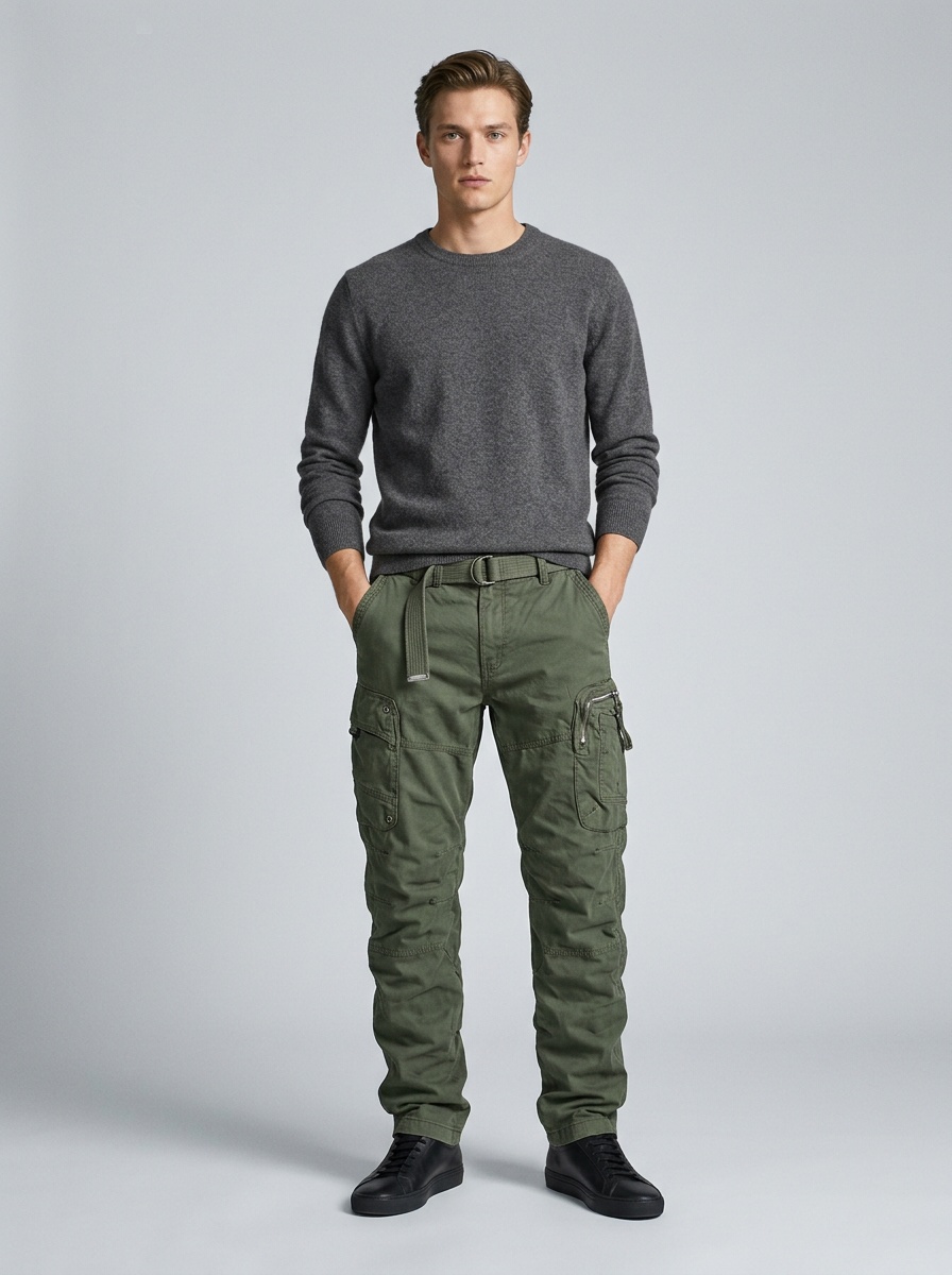 Relaxed Fit Vintage Summer Casual Men's Cargo Pants