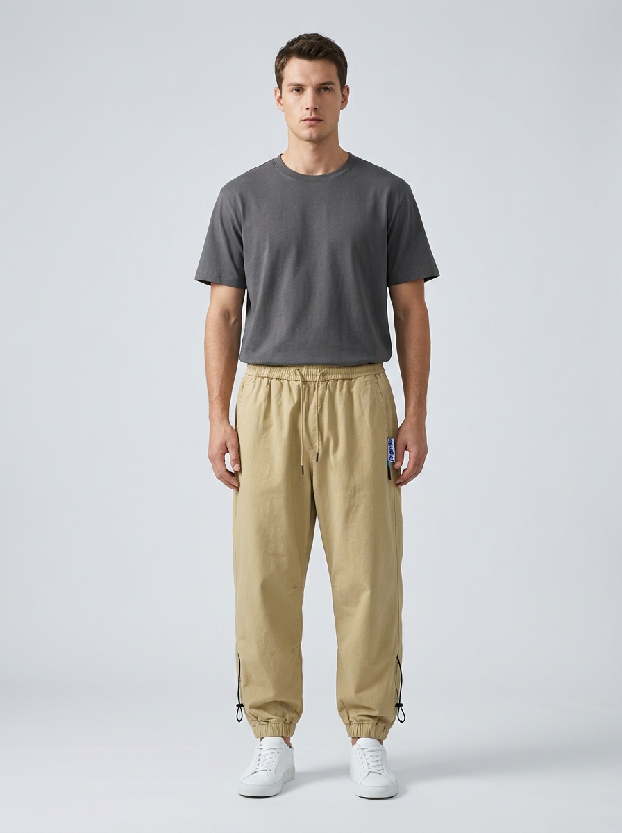 Minimalist Relaxed Fit Men's Cargo Pants for Casual Outdoor Wear