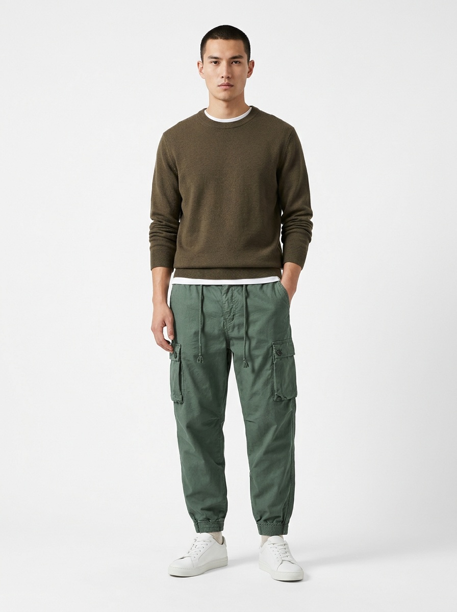 Durable Design Casual Athletic Men's Cargo Pants for Travel and Outdoor Wear