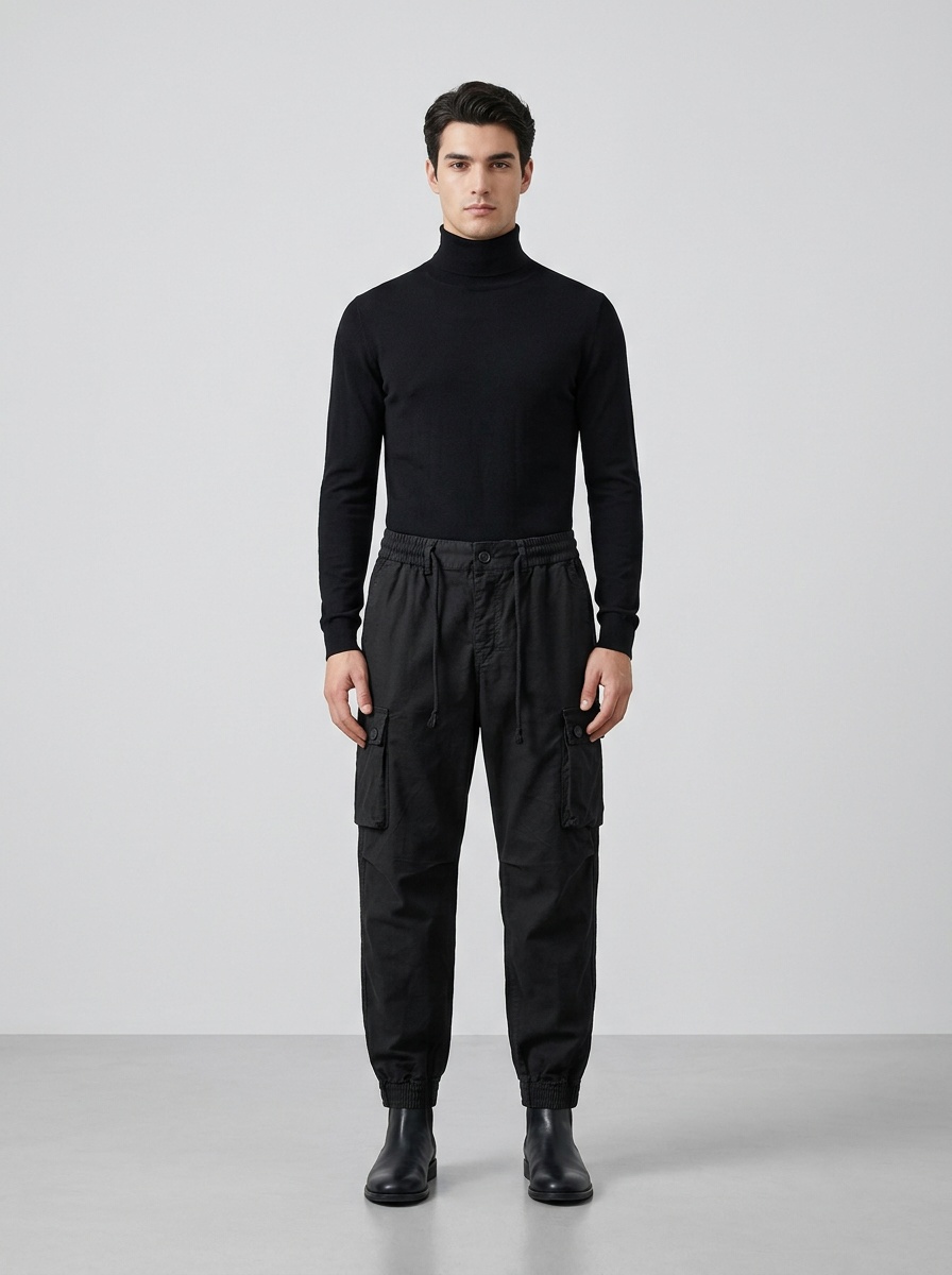 Durable Design Casual Athletic Men's Cargo Pants for Travel and Outdoor Wear