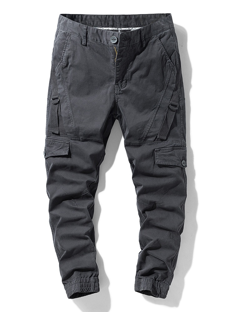 Functional Outdoor Performance Men's Cargo Pants for Casual Athletic Wear