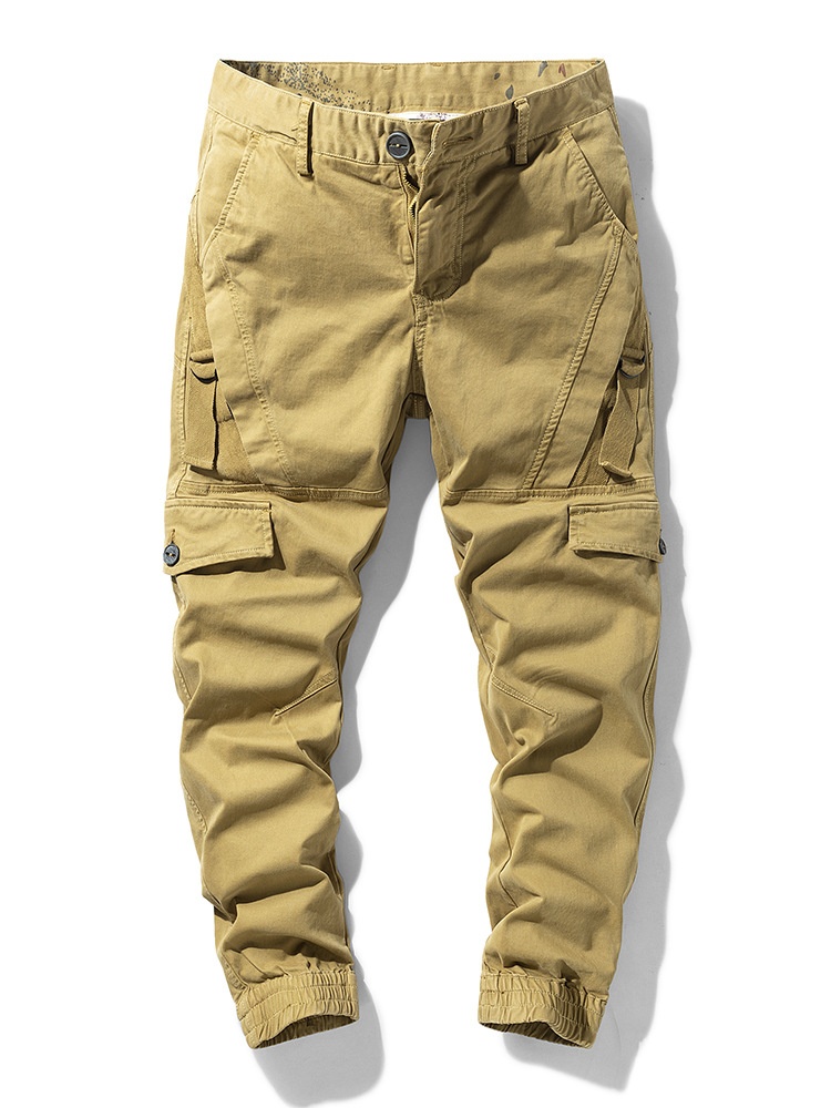 Functional Outdoor Performance Men's Cargo Pants for Casual Athletic Wear