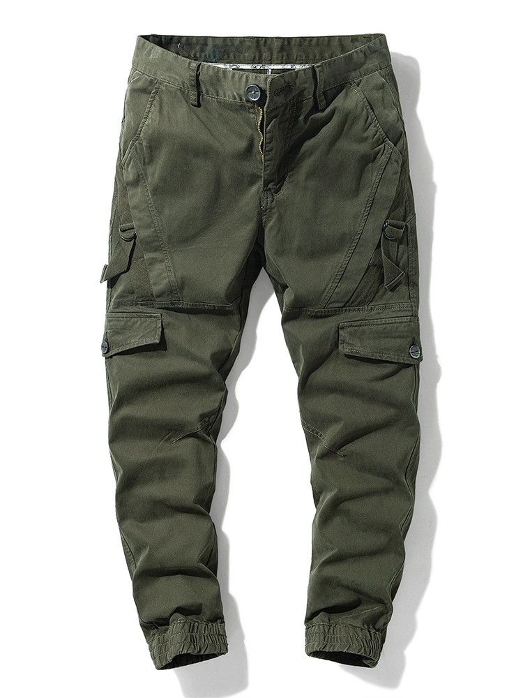 Functional Outdoor Performance Men's Cargo Pants for Casual Athletic Wear