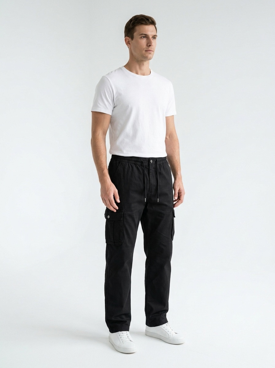 Functional Multi-Pocket Outdoor Men's Cargo Pants for Casual Wear