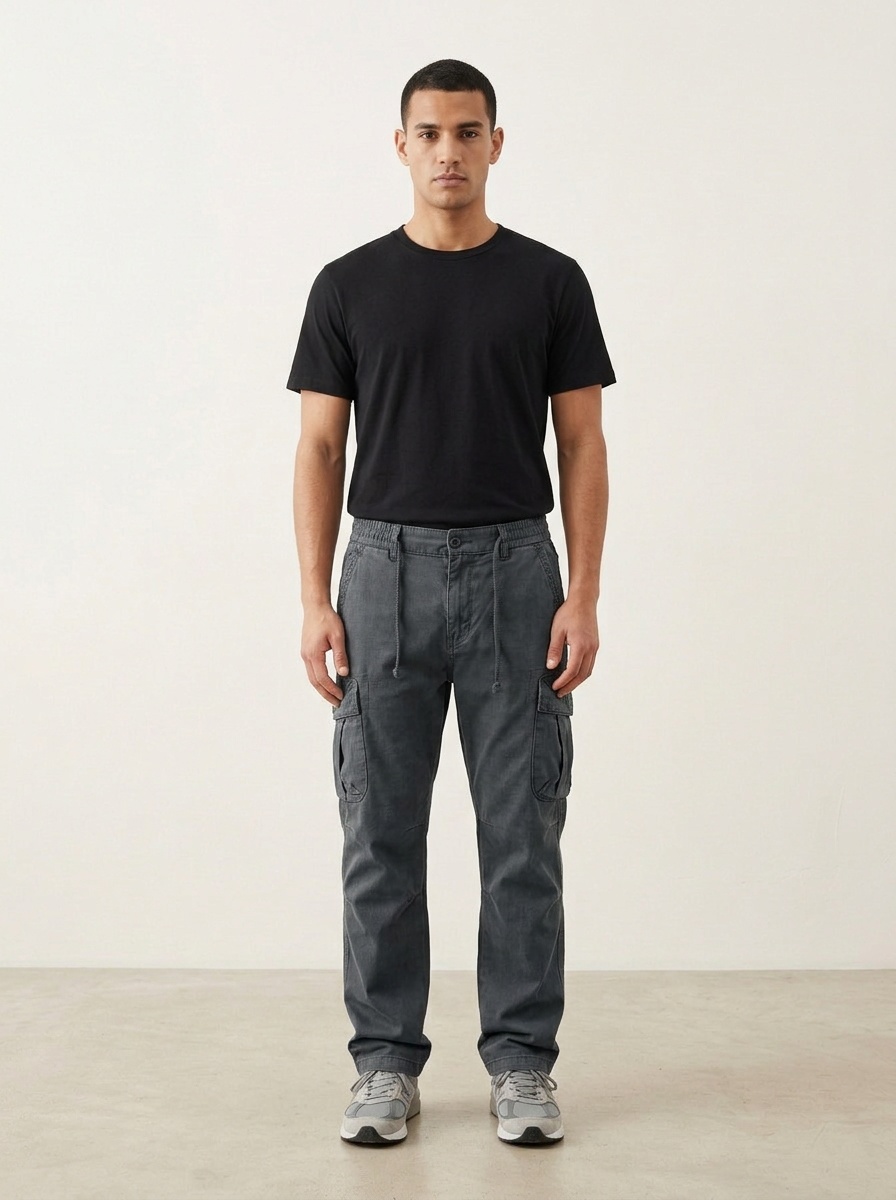 Functional Multi-Pocket Outdoor Men's Cargo Pants for Casual Wear