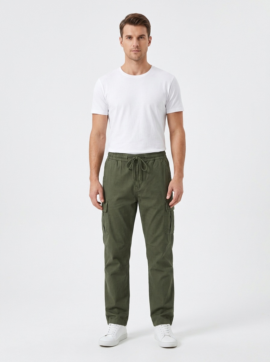 Functional Multi-Pocket Outdoor Men's Cargo Pants for Casual Wear